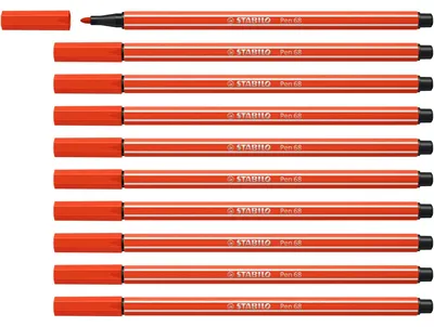 Obrázok produktu pre STABILO 68/40 Fasermaler Pen 68 rot, 10 St.
