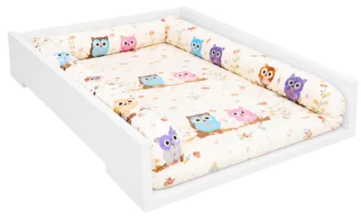 Produktbild von Wickelaufsatz für Kommode Weiß Universal 50x70 cm passend für MALM HEMNES