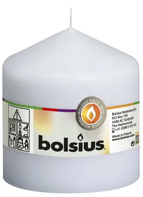 Produktbild von Bolsius Stumpenkerze 100 100 mm weiß