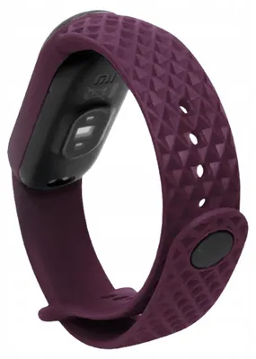 Zdjęcie produktu dla Opaska ChronSmarta do smartband'a Xiaomi Mi Band 5 / 6 / 7 (Bordowy)