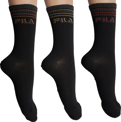 Imagen del producto de Calcetines deportivos largos F5351 de la marca Fila, paquete de 3, para mujer y hombre