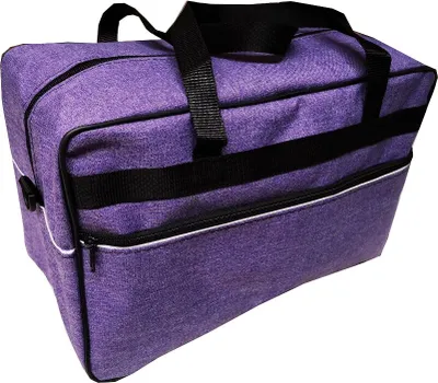 Produktbild von REISETASCHE 40 x 20 x 25 cm Boardgepäck Bordcase Reise Koffer HANDGEPÄCK Tasche Lila - Leinen Optik