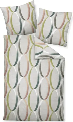 Produktbild von Janine Design Feinbiber-Bettwäsche-Garnitur DAVOS 65156 Farbe platin Größe 135x200+80x80