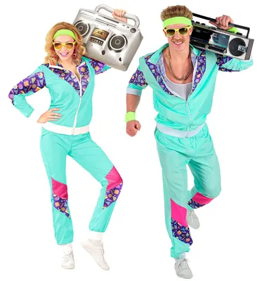 Produktbild von WIDMANN MILANO 80er Jahre Party Kostüm Trainingsanzug Jogginganzug Fasching