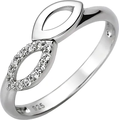 Produktbild von Gr. 56 Damen Ring 925 Sterling Silber 12 Zirkonia Silberring