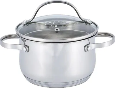 Obrázek produktu pro Hrnec s okrajem a otvory pro tekutinu Voltz V51210D20, 20 cm, 3,6 litru, Indukční, Nerezová ocel