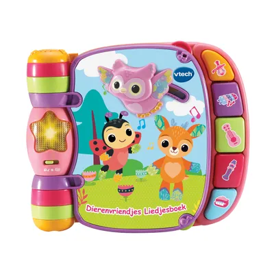 Produktbild von VTech Baby Dierenvriendjes Liedjesboek roze, 0,5 Jahr(e), Sprachfunktion, AAA, Synthetisch, Pink