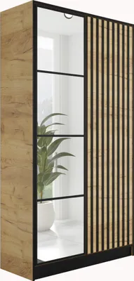 Produktbild von KIER FURNITURE EDEN v3 Kleiderschrank 104,8x205x39cm, 2 Türen, Craft Eiche