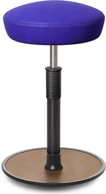 Produktbild von Sitz- Stehhocker Free Tall Hutsitz kvadrat Divina Mel. Royalblau schw. /Natur.