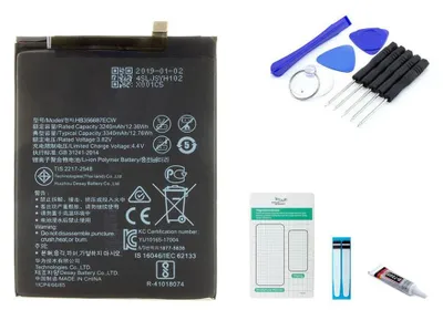 Produktbild von Honor Ersatzakku Set für Honor 7X Smartphone, 3240mAh Kapazität, Modell HB356687ECW