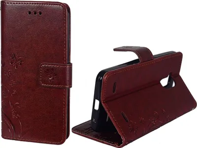 Produktbild von Schutz Hülle Blumen für Handy ZTE Blade V7 Lite Braun