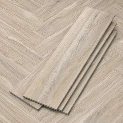Image de QEENTOE : Dalles de sol en PVC vinyle adhésives, installation facile, imperméables et antidérapantes, finition bois brun mat (18 pièces, 2,51 m²)