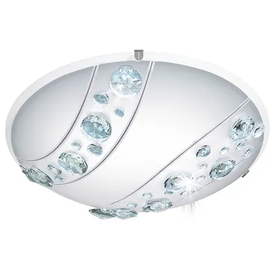 Immagine prodotto di Eglo 95576 Nerini Plafoniera LED 16W Ø32cm cristalli di vetro