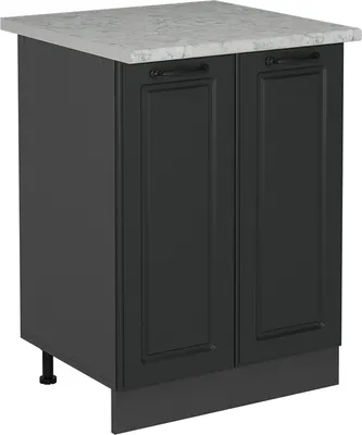 Image de Meuble bas de cuisine Vicco R-Line Anthracite campagne 60cm PT Marbre, Model 53424
