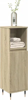 Obrázek produktu pro Maison Exclusive – koupelnová skříňka Sonoma dub 30x30x100 cm dřevěný materiál
