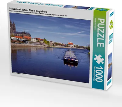 Produktbild von Calvendo Schubeinheit auf der Elbe in Magdeburg 1000 Teile Puzzle quer 640x480mm, Bussenius Beate; 7326123