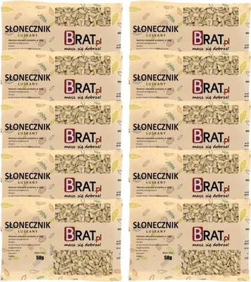 Image de Graines de tournesol décortiquées, 10 x 50 g