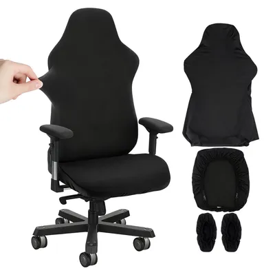Productafbeelding van Gamingstoelhoes, antislip en slijtvast, zwart