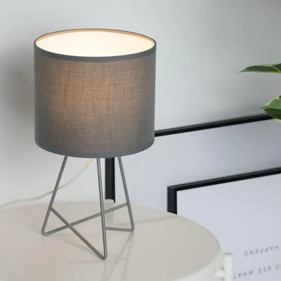 Produktbild von Pauleen Shiny Star Tischleuchte max.20W E14 Grau 230V Alu/Stoff, Grau, Silber, Aluminium, Baumwolle, Polyester, IP20, II, E14, 1 Glühbirne(n)