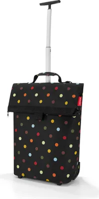 Zdjęcie produktu dla Reisenthel trolley M, Torba wózek, Różne kolory, Czarny, Poliester, Wzór, Wzór w kropki, 2 szt.