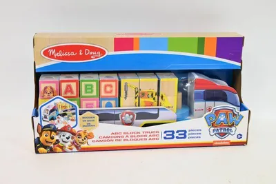 Obrázok produktu pre Melissa & Doug 33272 Nkladn auto PAW Patrol s drevenmi stavebnicami ABC
