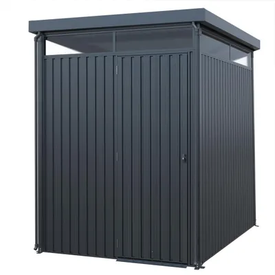 Produktbild von HOME DELUXE Gartenhaus LEVANTO - Anthrazit 204 x 226 cm I Gartenhaus, Geräteschuppen, Gerätehaus, Metall-Gartenhaus