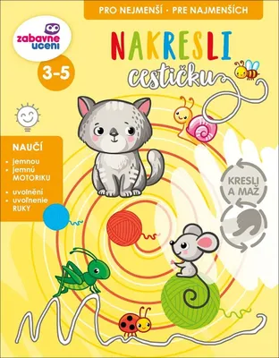 Obrázok produktu pre Kresli a maž - Nakresli cestičku (stierateľný zošit)