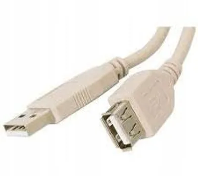 Produktbild von Vitalco USB Verlängerungskabel Grau 1,8m Typ A