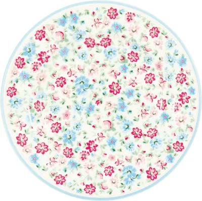 Produktbild von Greengate Teller KLEIN LOUISA Weiß mit Blumen Muster 15 cm Dessertteller