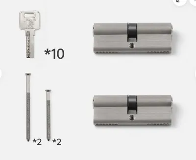 Produktbild von Schließzylinder Zylinderschloss Profilzylinder gleichschließend 2x 70 mm 30/40 NEU