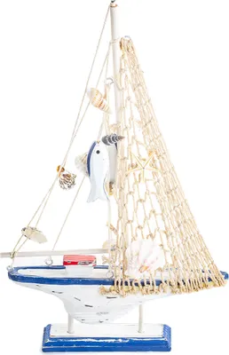 Produktbild von Holzdeko Maritim Segelschiff, LED Beleuchtung