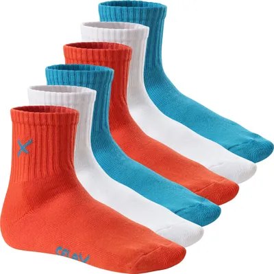 Produktbild von CFLEX Kurze Sportsocken für Damen und Herren (6 Paar) – Mix Blau-Koralle