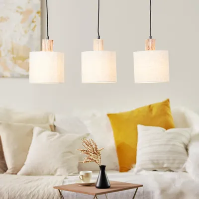 Produktbild von Balken Hängelampe, 130 x 80 x 20 cm, 3 x E27, max. 40 W, Kabel kürzbar