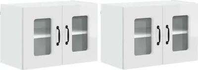 Produktbild von Geschirrspülerfront Kalmar 2 pcs Hochglanz Weiß 60 x 31 x 40 cm