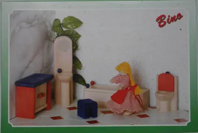 Produktbild von Van der Doelen Puppenhausmöbel-Badezimmerset
