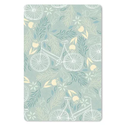 Produktbild von MuchoWow® Mauspad Mousepad Fahrrad - Pflanzen - Muster 40x60 cm - Mousepads - Maus Mat - Pad - Mausunterlage - Schreibtisch Accesoire