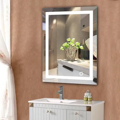 Produktbild von Badspiegel mit Beleuchtung,Badezimmerspiegel mit Beleuchtung,badezimmerspiegel LED Touch (500mm*700mm)