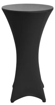 Produktbild von Beautissu Stretch Stehtisch Bistrotisch Husse, Ø80-85cm, Schwarz