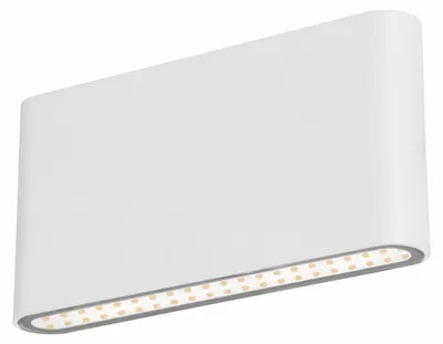 Obrázek produktu pro CENTURY Fasádní LED FORMA bílá oboustranná 12 W 230 V 4000 K 820 lm 120° 175 × 90 mm IP54 CEN FRMB-129040
