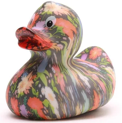 Produktbild von Badeente Wildflower Vinyl 7,5 cm