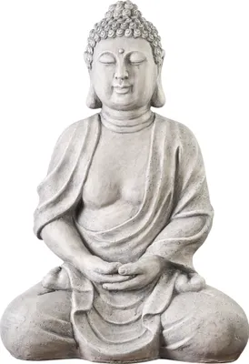 Produktbild von NEUSTEIN XXXL Großer Buddha 70 cm Steinfigur Garten Deko Figur Skulptur Feng Shui sitzend XB3002