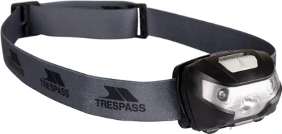 Immagine prodotto di Lampada frontale Trespass ricaricabile LED nero - Lampada frontale a 5 posizioni