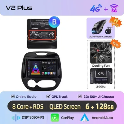 Immagine prodotto di Autoradio – Autoradio Android – Radio multimediale – Radio 1-DIN – Schermo touchscreen HD da 9 pollici – CarPlay e Android Auto wireless