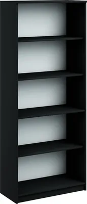 Produktbild von Bücherregal Regal Holzregal Standregal Wandregal Büroregal 180x60x30cm schwarz