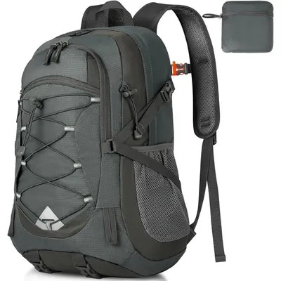 Productafbeelding van Wandelrugzak 40L, waterdicht, opvouwbaar, grijs, voor heren en dames