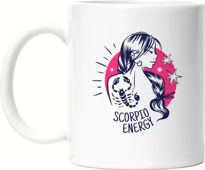 Produktbild von Skorpion Sternzeichen Tasse Weiss Weiß Scorpio Horoskop Geschenkidee Oktober November Geburtstag