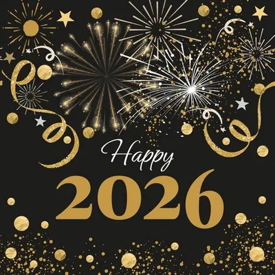 Produktbild von 20 Servietten Happy 2026 - Das Jahr 2026 33x33cm
