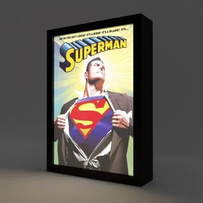Produktbild von Superman - Nadruk Led W Ramce 28X20X5Cm