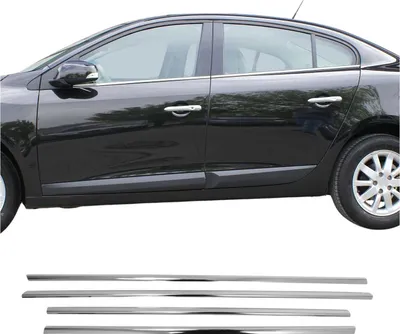 Obrázek produktu pro Okenní lišty pro Renault Fluence 2010-2021 nerezová ocel chrom 4ks