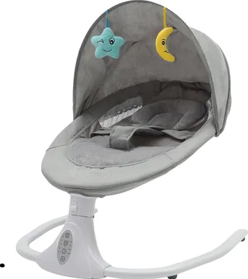 Produktbild von Baby-Schaukelstuhl, Automatische Schaukel, Dreipunktgurt, GRAU